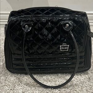 Caboodles Black Quilted travel Bag